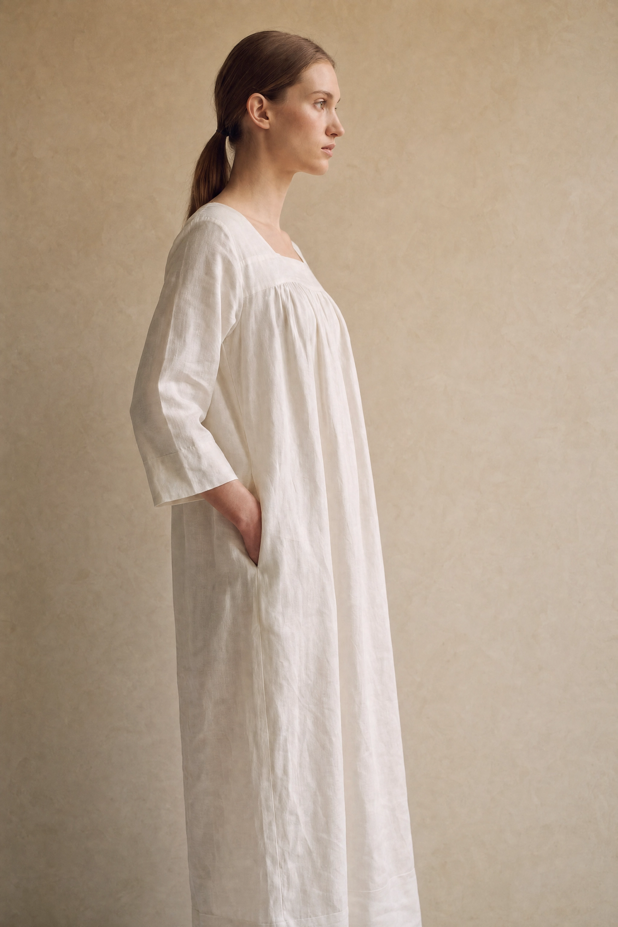 ISLA - LINEN Ivory, Cinnamon, Noir